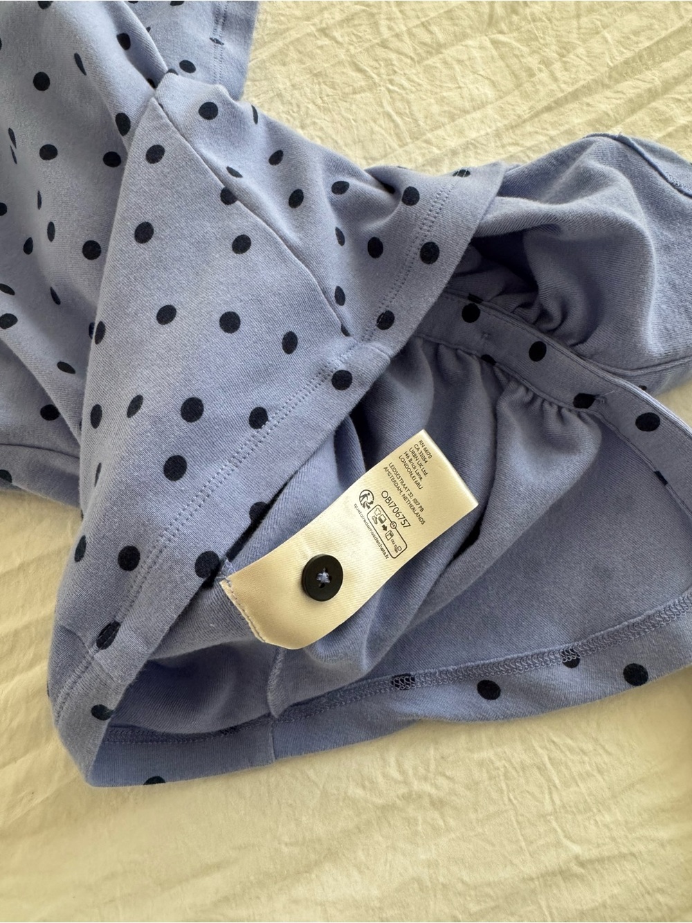 Maeve By Anthropologie Purple Polka Dot Ruched Button Front Blouse Top - Picture 7 of 8